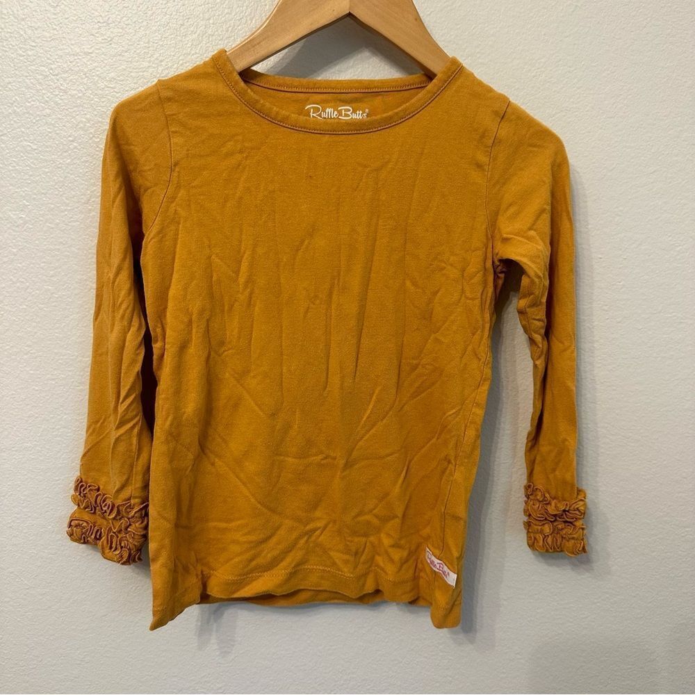 Ruffle Butts Kids Golden Long Sleeve Tee